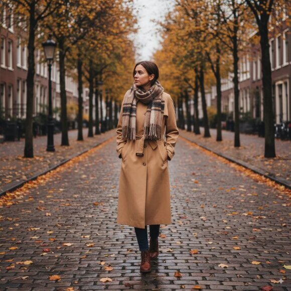 J.ING Jing Lightweight Belted Oversize Trench Coat Size L NWT Spring/Fall - Picture 2 of 8